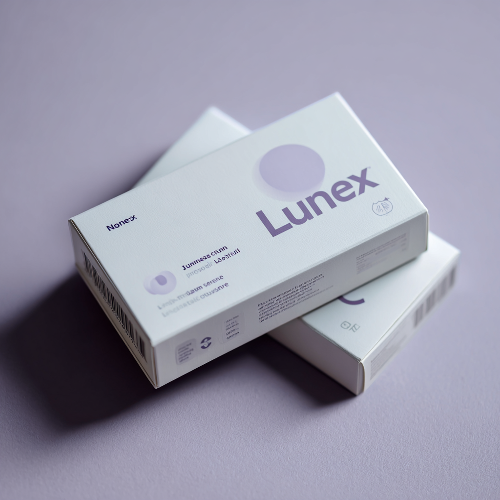 product package on neutral background